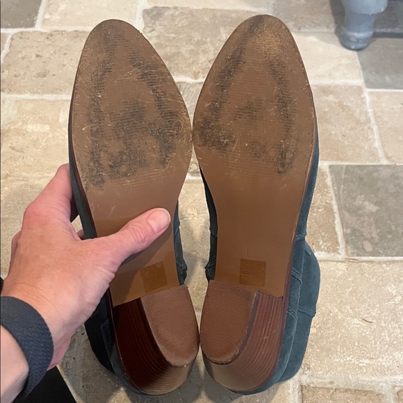 Madewell “The Western” Suede Ankle Boots in Midnight Spruce - Picture 8 of 8